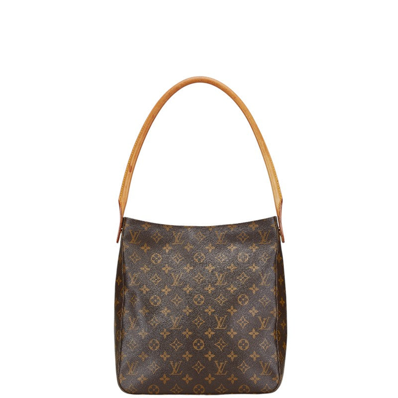 ルイ ヴィトン モノグラム ルーピングGM ショルダーバッグ ハンドバッグ M51145 ブラウン PVC レザー レディース LOUIS VUITTON 【中古】