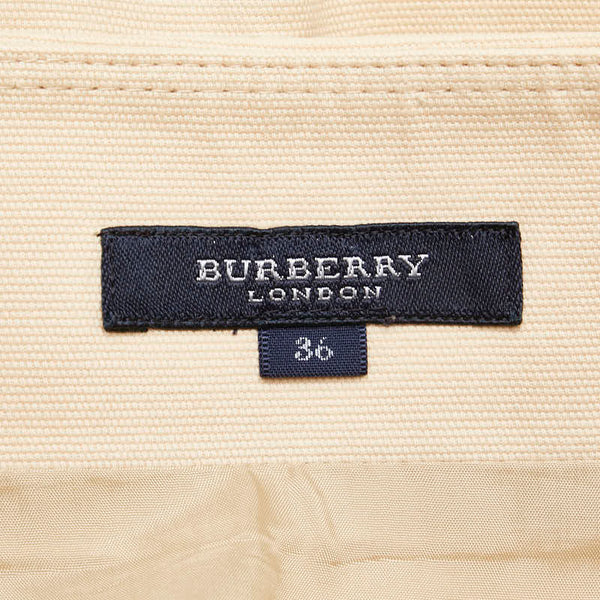 バーバリー ジャケット スカート セットアップ ベージュ コットン レディース BURBERRY 【中古】