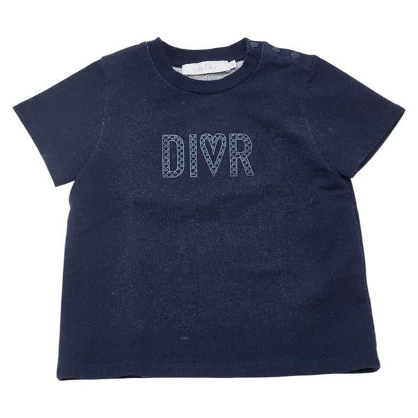 ディオール Tシャツ サイズ：18(80) ネイビー コットン ポリエステル ポリウレタン キッズ Dior 【中古】