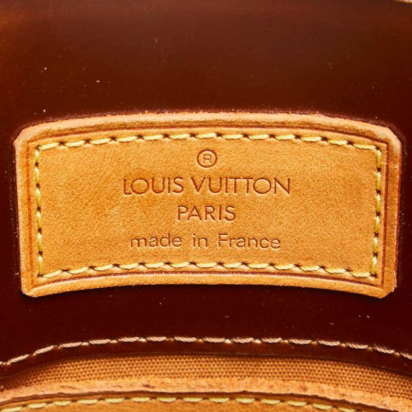 ルイ ヴィトン モノグラム ヴェルニ リードPM ハンドバッグ M91146 ブロンズ ブラウン パテントレザー レディース LOUIS VUITTON 【中古】