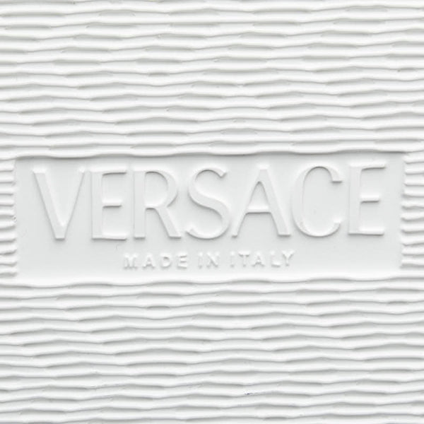 ヴェルサーチェ パラッツォ メデューサ スライドサンダル シャワーサンダル サイズ：41 ホワイト ラバー メンズ VERSACE 【中古】