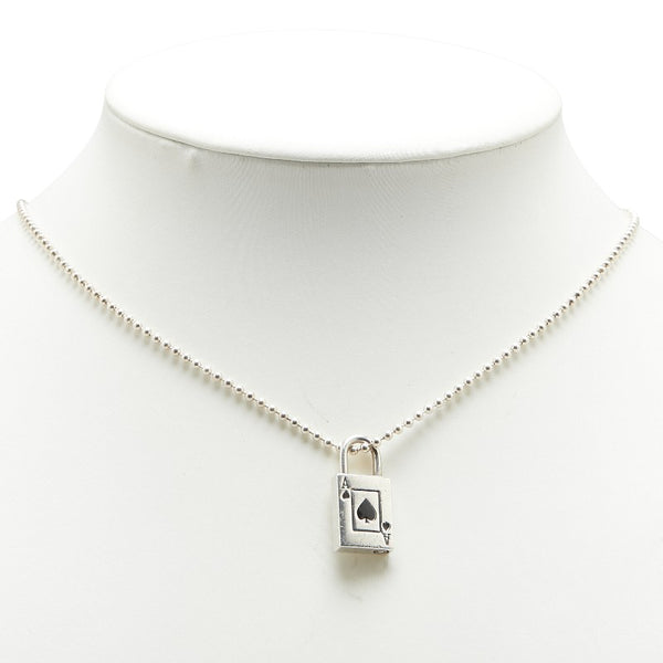 ティファニー トランプ モチーフ ネックレス SV925 シルバー レディース TIFFANY&Co. 【中古】