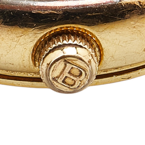 バーバリー 腕時計 クオーツ ホワイト文字盤 ステンレススチール レディース BURBERRY 【中古】
