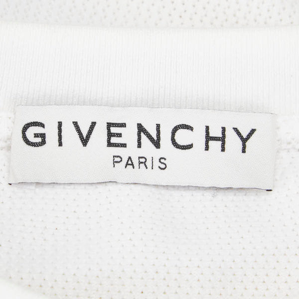 ジバンシー メッシュ 長袖Tシャツ カットソー ロンT サイズ：M ホワイト ナイロン メンズ Givenchy 【中古】