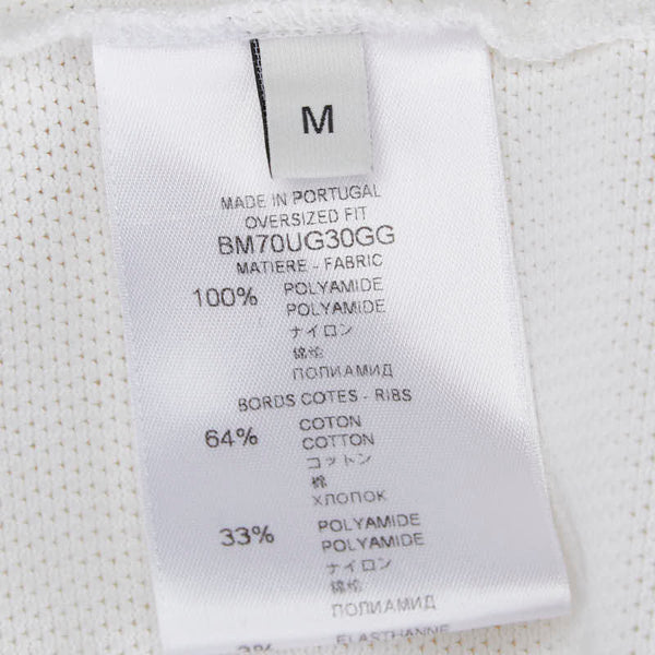 ジバンシー メッシュ 長袖Tシャツ カットソー ロンT サイズ：M ホワイト ナイロン メンズ Givenchy 【中古】