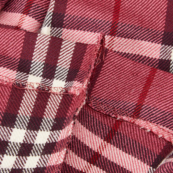 バーバリー ブルーレーベル チェック スカート サイズ：38 レッド マルチカラー ウール レディース BURBERRY 【中古】