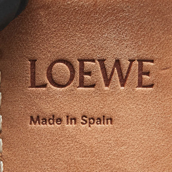 ロエベ アナグラム スモールスラップ ブレスレット タン ブラウン レザー レディース LOEWE 【中古】