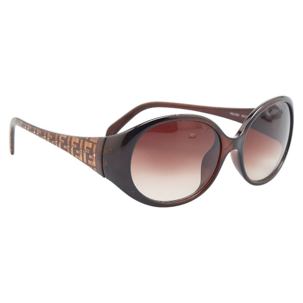 フェンディ ズッカ サングラス FS5155K ブラウン プラスチック レディース FENDI 【中古】