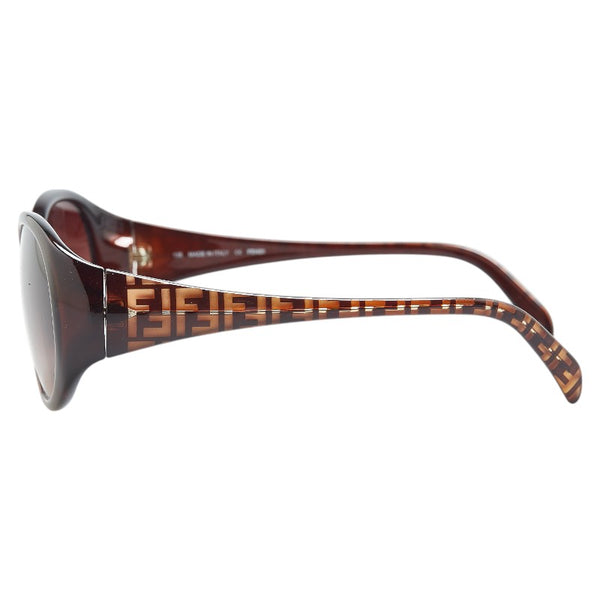 フェンディ ズッカ サングラス FS5155K ブラウン プラスチック レディース FENDI 【中古】
