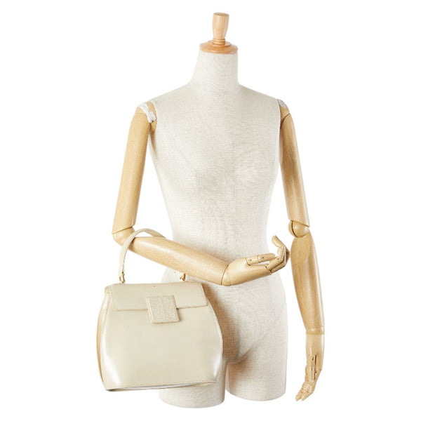 ジバンシー ハンドバッグ ホワイト レザー レディース Givenchy 【中古】