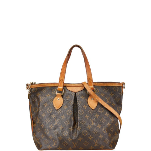 ルイ ヴィトン モノグラム パレルモPM ハンドバッグ ショルダーバッグ 2WAY M40145 ブラウン PVC レザー レディース LOUIS VUITTON 【中古】