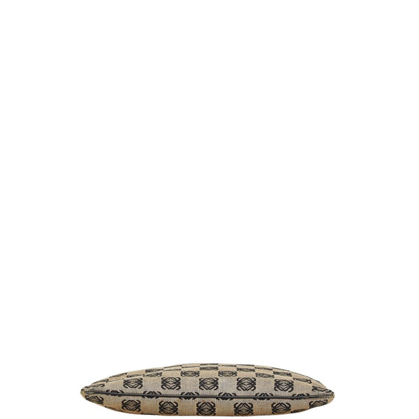 ロエベ アナグラム トートバッグ ハンドバッグ ベージュ キャンバス レザー レディース LOEWE 【中古】