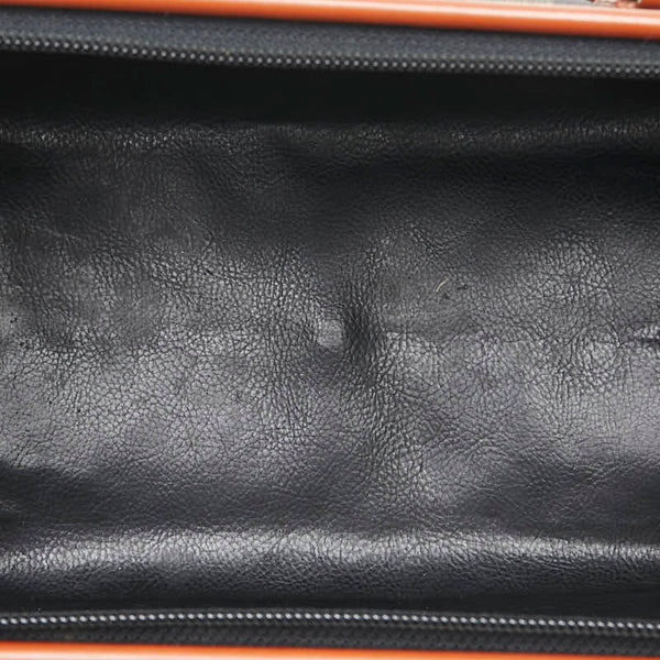 フェンディ ぺカン ハンドバッグ カーキ ブラウン PVC レザー レディース FENDI 【中古】