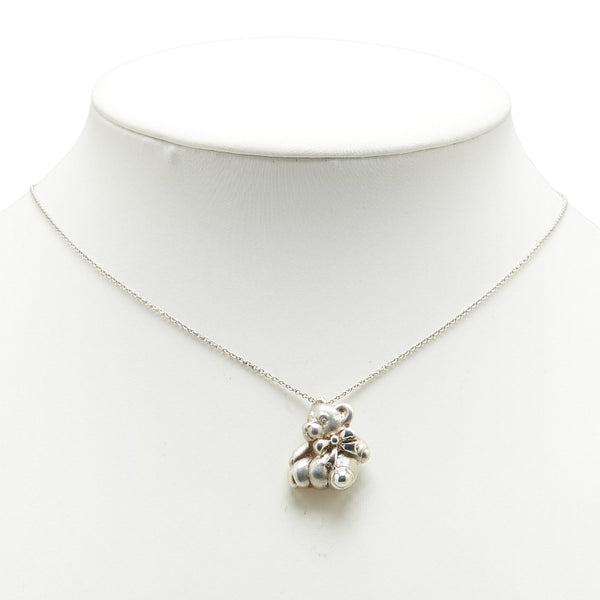 ティファニー テディベア ネックレス SV925 シルバー レディース TIFFANY&Co. 【中古】