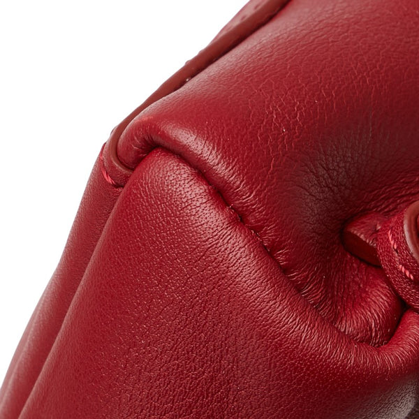 フェンディ モンスター バッグチャーム チャーム キーホルダー 7AR457 レッド マルチカラー レザー パイソン ファー レディース FENDI 【中古】