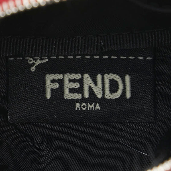 フェンディ モンスター バッグチャーム チャーム キーホルダー 7AR457 レッド マルチカラー レザー パイソン ファー レディース FENDI 【中古】