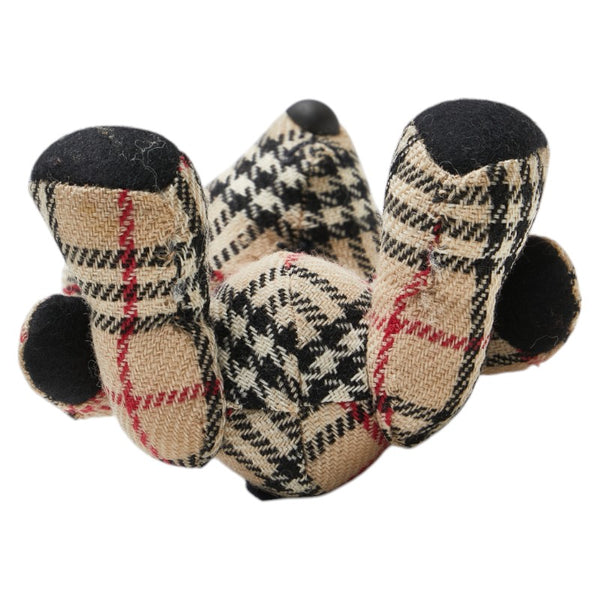 バーバリー ノバチェック テディベア ぬいぐるみ ベージュ ウール レディース BURBERRY 【中古】