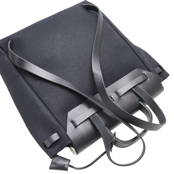エルメス エールバッグ アドPM リュック バックパック ブラック トワルオフィシエ レザー レディース HERMES 【中古】