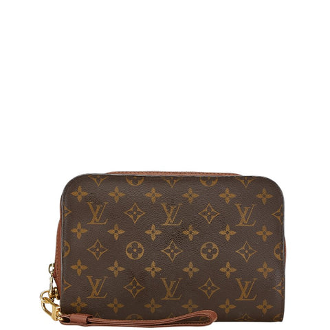 ルイ ヴィトン モノグラム オルセー クラッチバッグ セカンドバッグ M51790 ブラウン PVC レザー レディース LOUIS VUITTON 【中古】