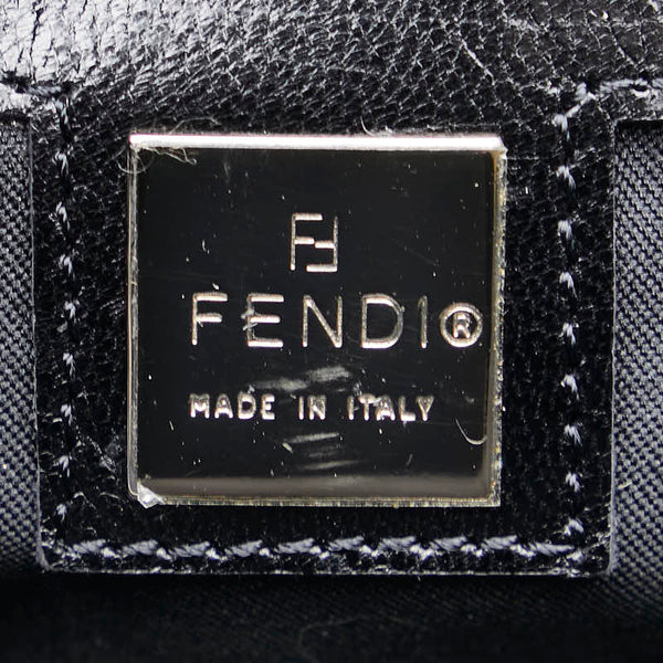 フェンディ トートバッグ ハンドバッグ ブラック ナイロン レザー レディース FENDI 【中古】