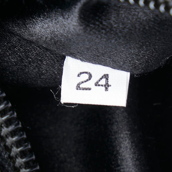 プラダ ロゴ ハンドバッグ トートバッグ ブラック レザー レディース PRADA 【中古】