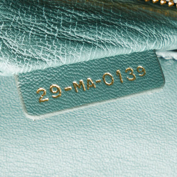 ディオール 30 モンテーニュ 斜め掛け ショルダーバッグ グリーン カーフ レザー レディース Dior 【中古】