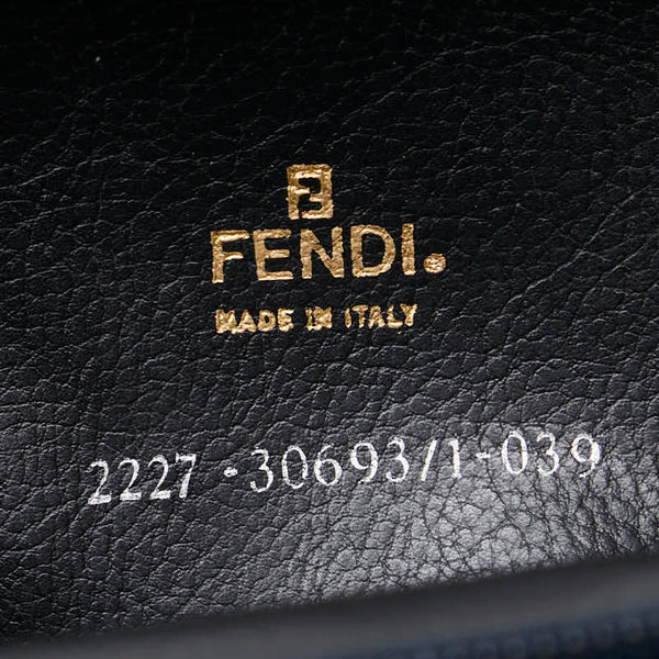 フェンディ ポーチ 小物入れ 30693 ブラック ナイロン レザー レディース FENDI 【中古】