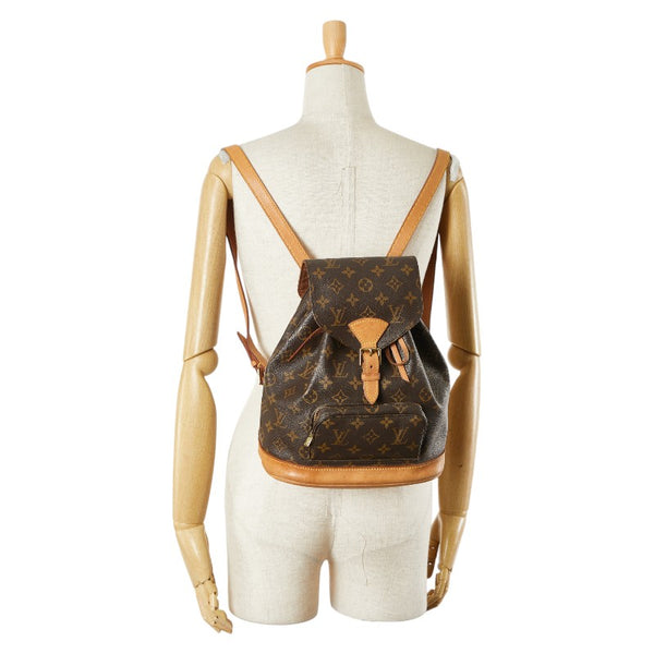 ルイ ヴィトン モノグラム モンスリPM リュック バックパック M51137 ブラウン PVC レザー レディース LOUIS VUITTON 【中古】