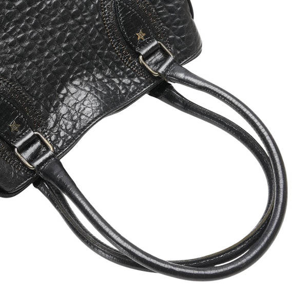 フェンディ エトニコ ハンドバッグ ブラック レザー レディース FENDI 【中古】