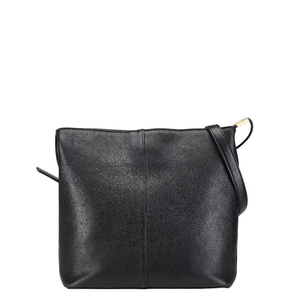 バーバリー ノバチェック ショルダーバッグ ブラック レザー レディース BURBERRY 【中古】