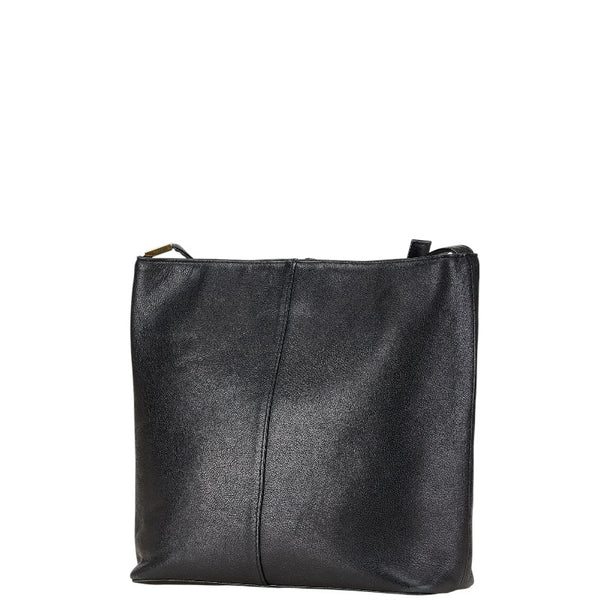 バーバリー ノバチェック ショルダーバッグ ブラック レザー レディース BURBERRY 【中古】