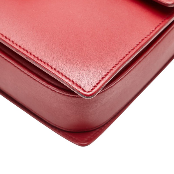 サンローラン 斜め掛け ショルダーバッグ 318025 レッド レザー レディース SAINT LAURENT 【中古】