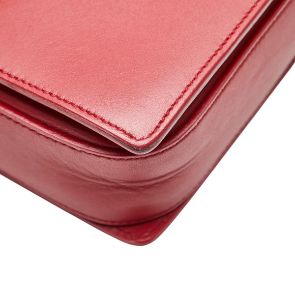 サンローラン 斜め掛け ショルダーバッグ 318025 レッド レザー レディース SAINT LAURENT 【中古】