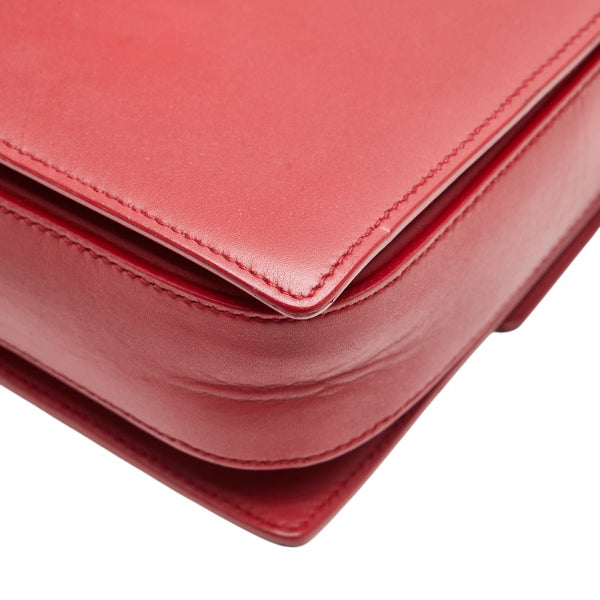 サンローラン 斜め掛け ショルダーバッグ 318025 レッド レザー レディース SAINT LAURENT 【中古】
