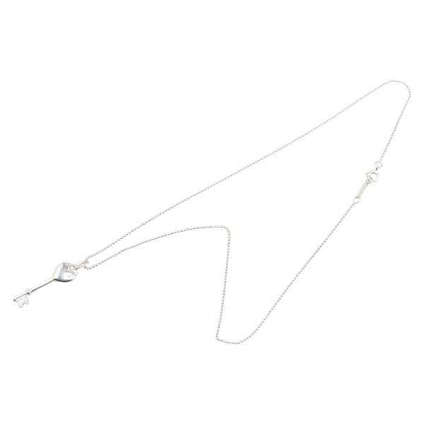 ティファニー ハートキー 1Pダイヤ ネックレス SV925 シルバー レディース TIFFANY&Co. 【中古】