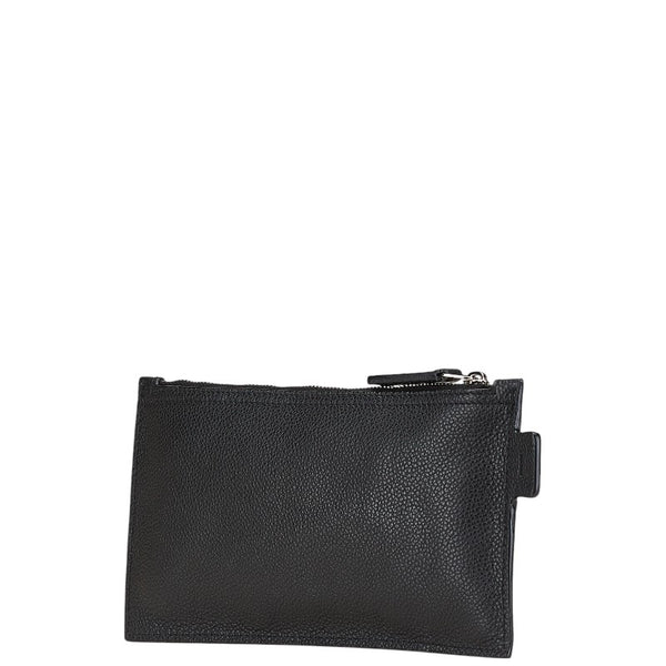 サンローラン ポーチ 小物入れ ブラック レザー レディース SAINT LAURENT 【中古】