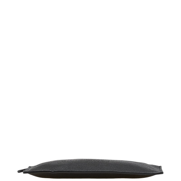 サンローラン ポーチ 小物入れ ブラック レザー レディース SAINT LAURENT 【中古】