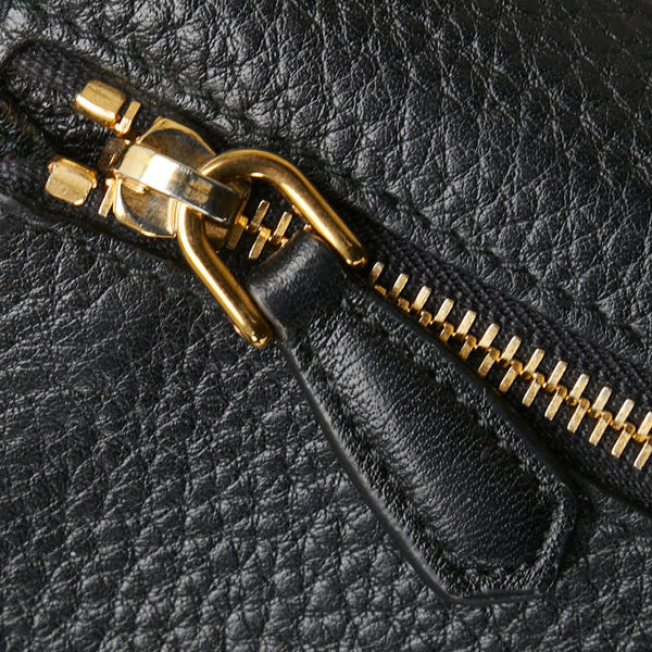 プラダ 長財布 1MH132 ブラック レザー レディース PRADA 【中古】