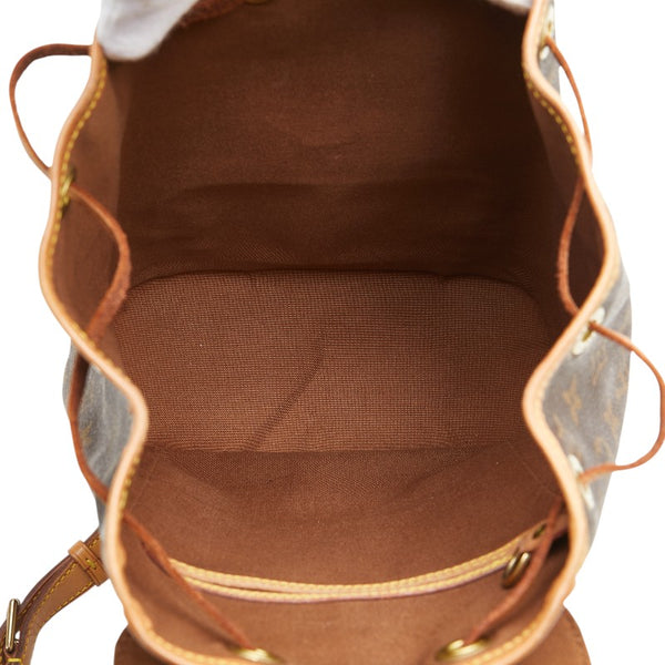 ルイ ヴィトン モノグラム モンスリMM リュック バックパック M51136 ブラウン PVC レザー レディース LOUIS VUITTON 【中古】