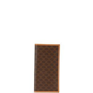 セリーヌ マカダム 長財布 ブラウン PVC レザー レディース CELINE 【中古】