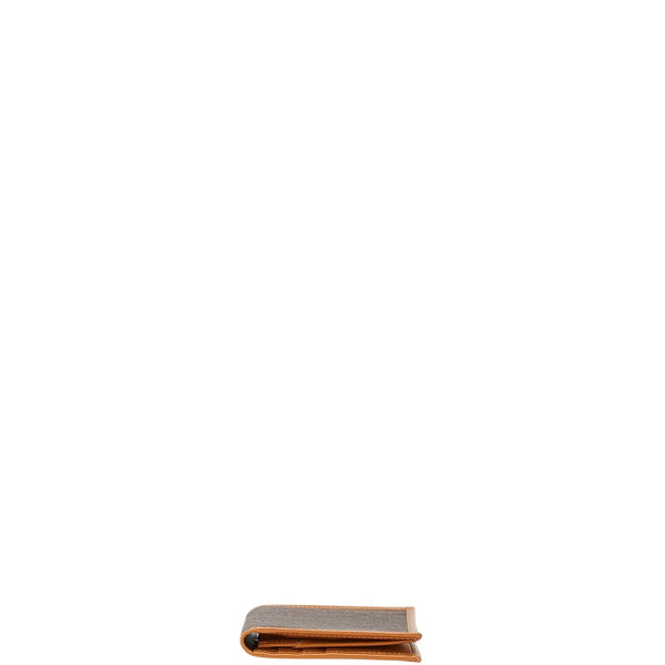 セリーヌ マカダム 長財布 ブラウン PVC レザー レディース CELINE 【中古】