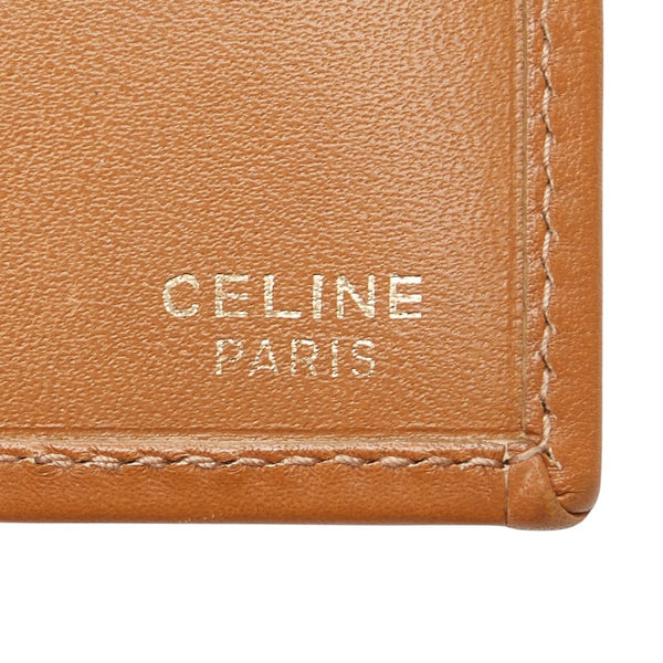 セリーヌ マカダム 長財布 ブラウン PVC レザー レディース CELINE 【中古】