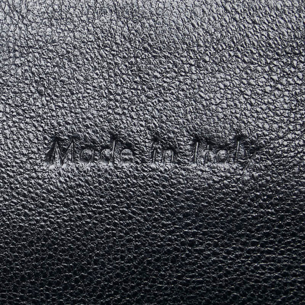 セリーヌ ラゲージ ミディアム ハンドバッグ ベージュ ブラック キャンバス レザー レディース CELINE 【中古】