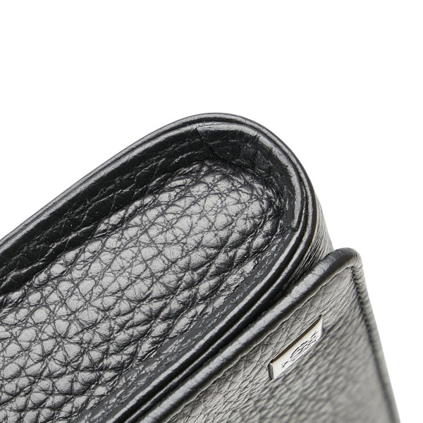 ダンヒル ロゴ 長財布 ブラック レザー レディース Dunhill 【中古】