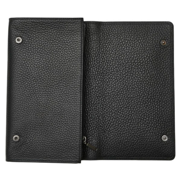 ダンヒル ロゴ 長財布 ブラック レザー レディース Dunhill 【中古】