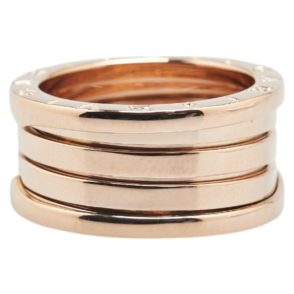 ブルガリ K18PG ピンクゴールド ビーゼロワン 3バンド リング 指輪 #54 レディース BVLGARI 13号 【中古】