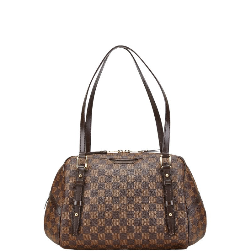 ルイ ヴィトン ダミエ リヴィントンGM ハンドバッグ ショルダーバッグ N41158 ブラウン PVC レザー レディース LOUIS VUITTON 【中古】