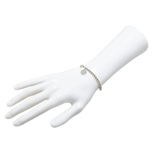 ティファニー リターン トゥ ティファニー ハート タグ ビーズ ブレスレット SV925 シルバー レディース TIFFANY&Co. 【中古】