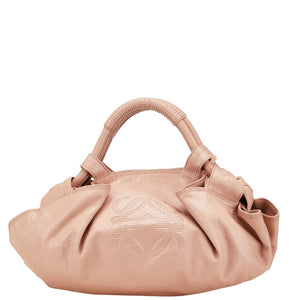 ロエベ ナッパアイレ ハンドバッグ ピンク ピンクベージュ レザー レディース LOEWE 【中古】