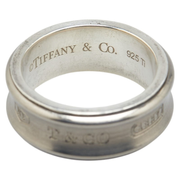 ティファニー 1837 リング 指輪 SV925 シルバー チタン コンビ メンズ TIFFANY&Co. 【中古】